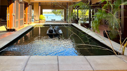 Baines River Camp im Loweer Zambezi NP  GPS 15°45'46